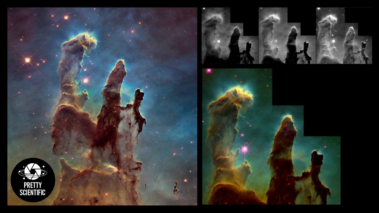 Pillars of Creation post-processing comparison