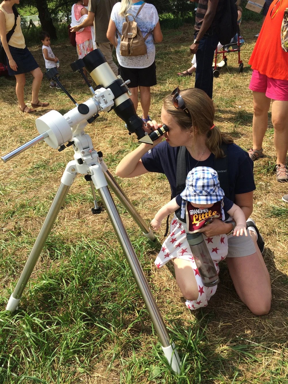 Whitaker at the solar eclipse
