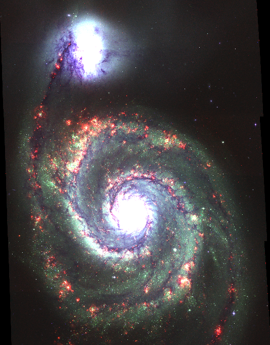 Whirlpool Galaxy by Angelina Shayda